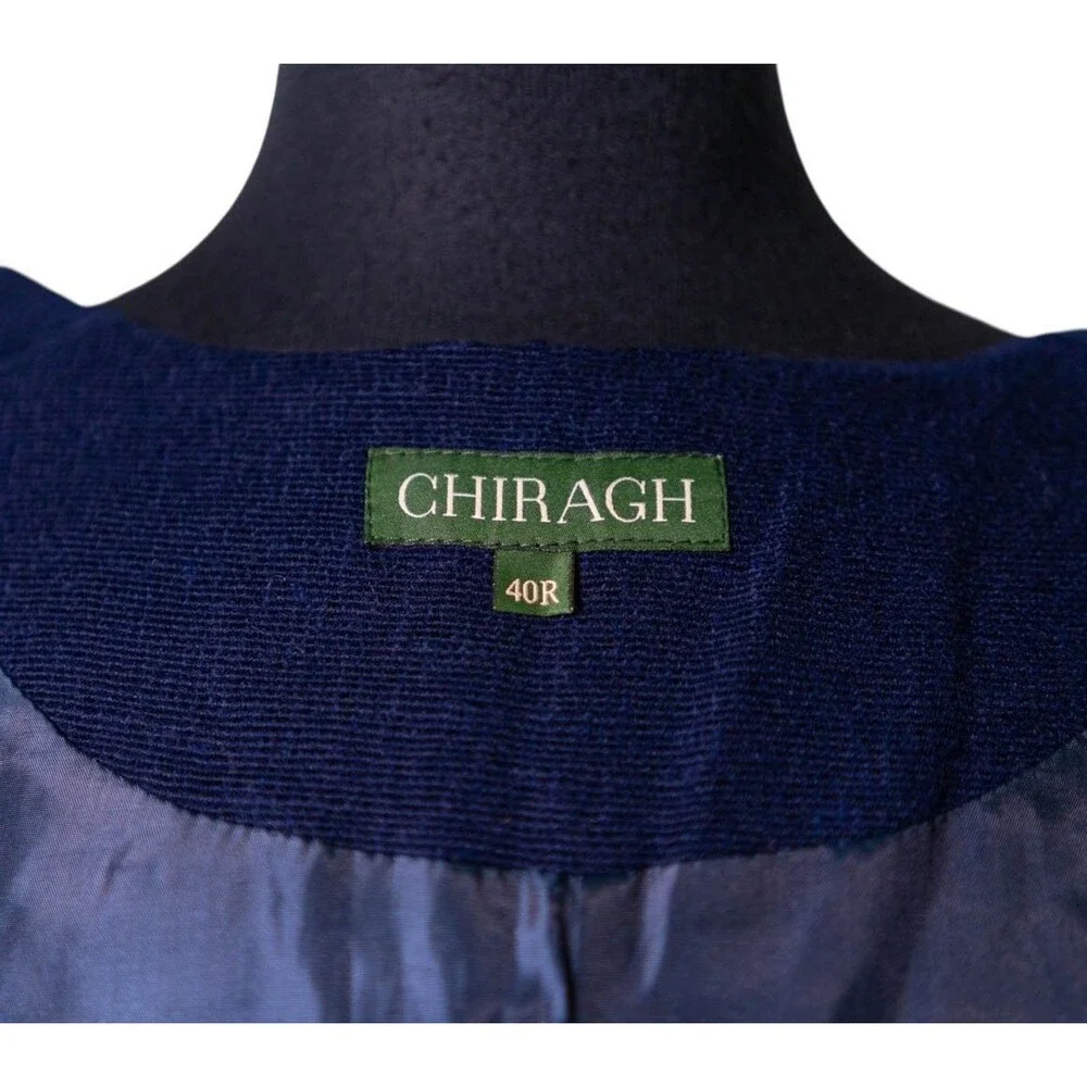 Mens Navy Blue Vest 40R Wool Corduroy Waistcoat Preppy Casual Formal Wedding